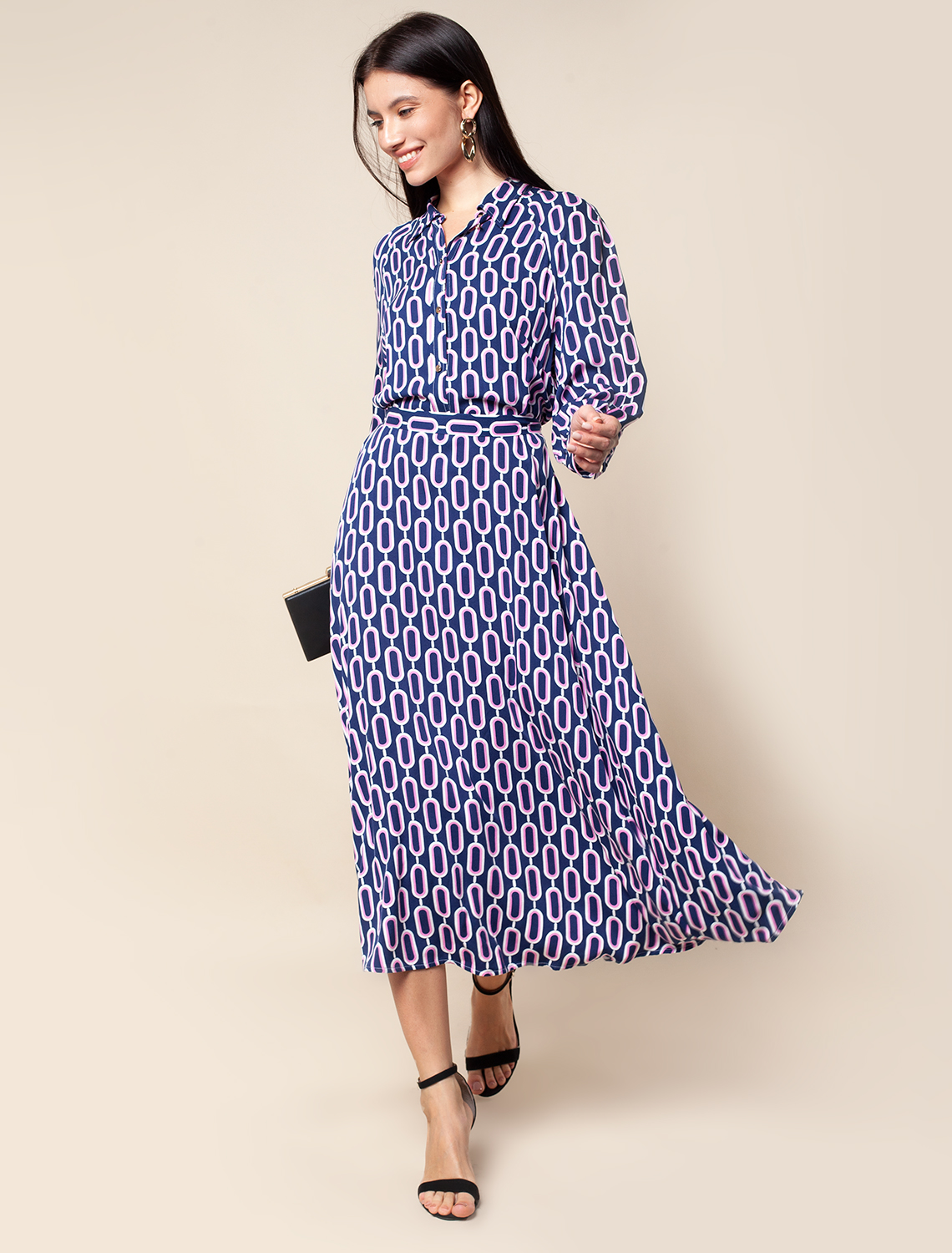 картинка Платье женское синий-сиреневый от магазина Одежда+