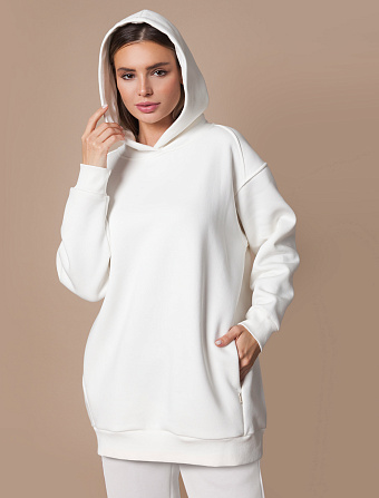 картинка Джемпер женский белый магазин Одежда+ являющийся официальным дистрибьютором в России 